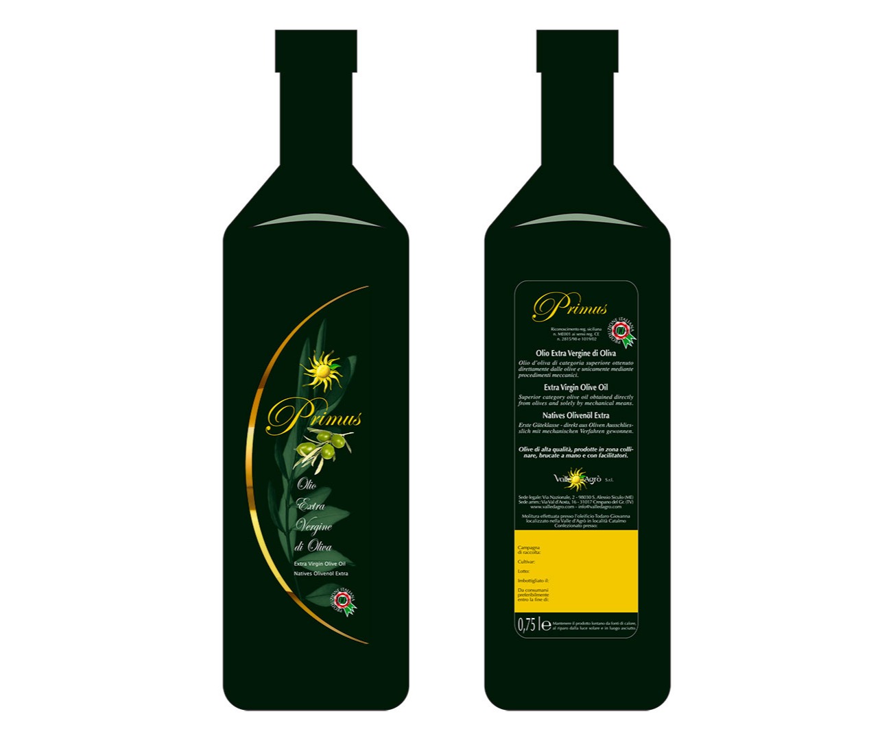 Valle d'Agrò - Etichetta - Olio extra vergine - Texx.it